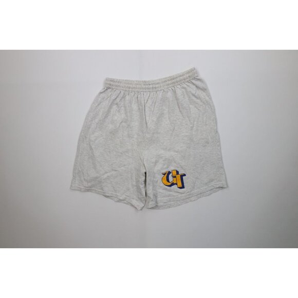 Vtg 90s Mens XL Faded University of Toledo Above Knee Shorts Heather Gray USA - Picture 1 of 12